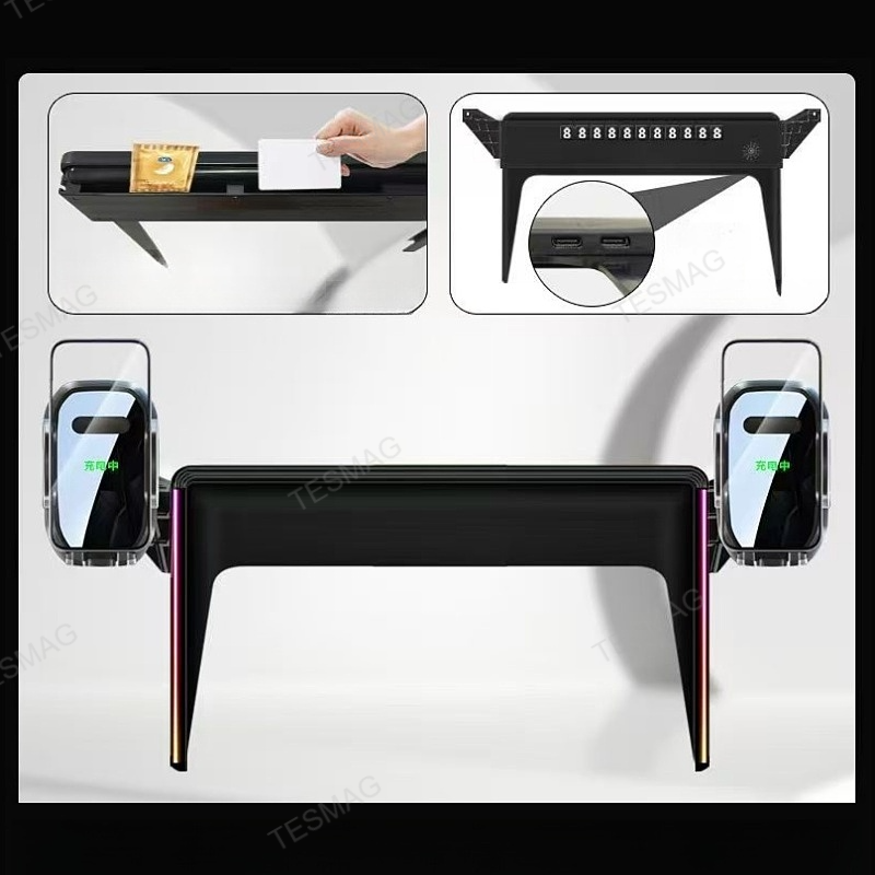 Screen Ambient Light Wireless Phone Charger for Tesla Model 3/Y 