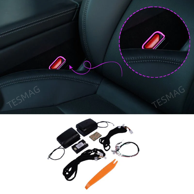 Seat Belt Buckle Ambient Light Kit for Tesla Model 3 Highland 2024+/Y Juniper 2025+