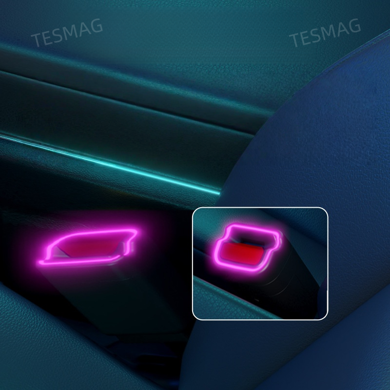 Seat Belt Buckle Ambient Light Kit for Tesla Model 3 Highland 2024+/Y Juniper 2025+