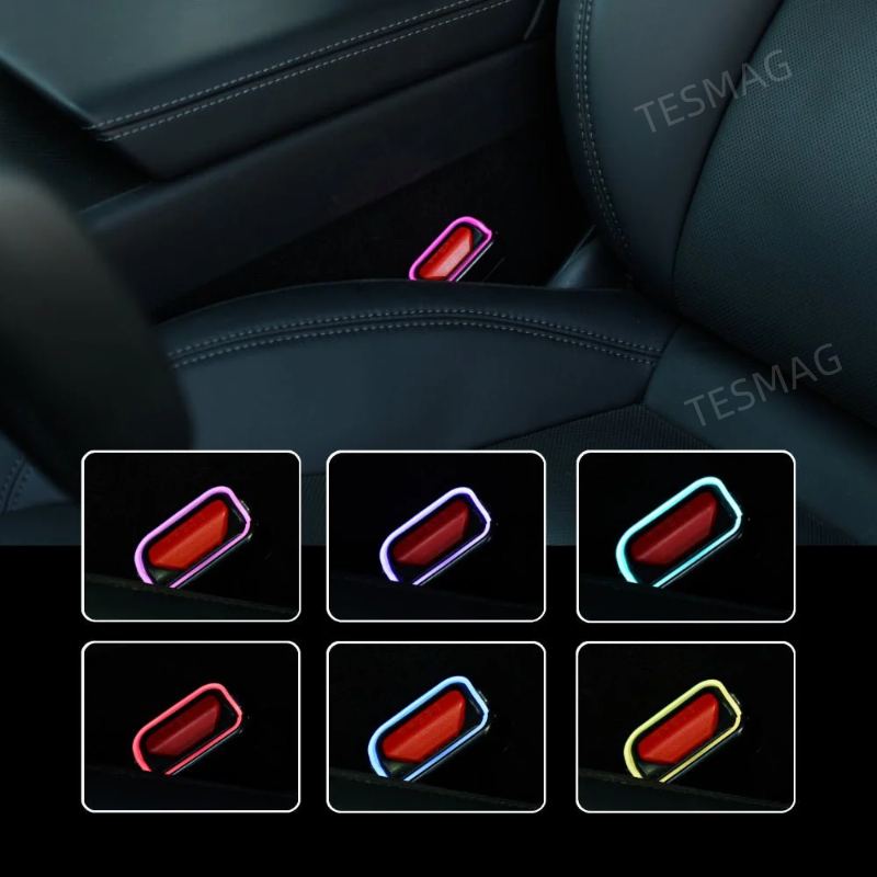 Seat Belt Buckle Ambient Light Kit for Tesla Model 3 Highland 2024+/Y Juniper 2025+