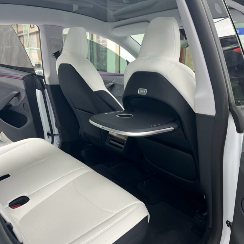 Seatback Foldable Table with Wireless Charging for Tesla Model 3/Y