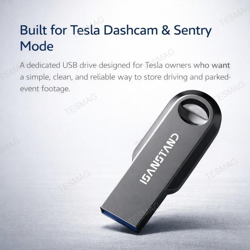 Tesla Sentry Mode USB Drive for Model 3/Y/S/X – Dashcam Storage Flash Drive