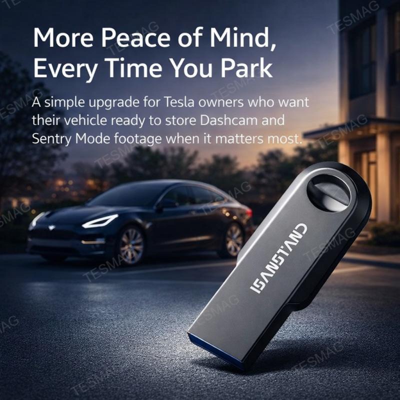 Tesla Sentry Mode USB Drive for Model 3/Y/S/X – Dashcam Storage Flash Drive