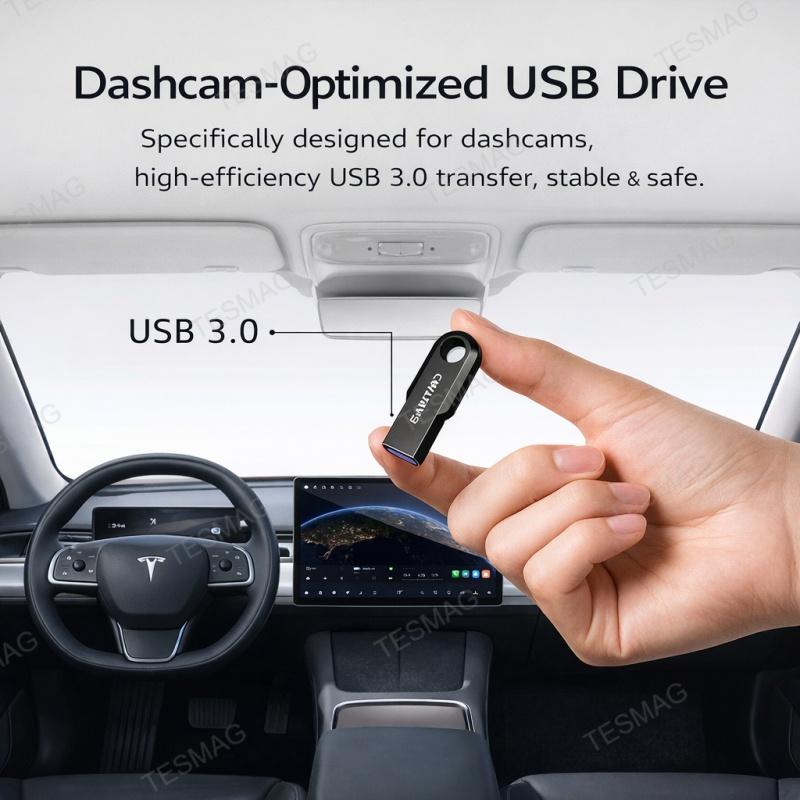 Tesla Sentry Mode USB Drive for Model 3/Y/S/X – Dashcam Storage Flash Drive
