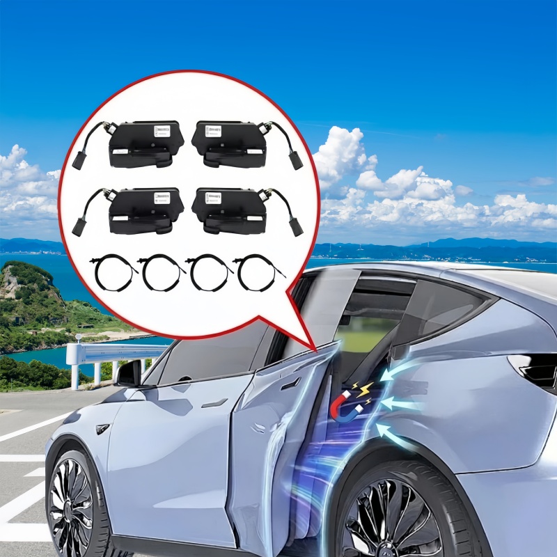 Smart Automatic Soft-Close Door Latch with Anti-Pinch for Tesla Model 3/Y