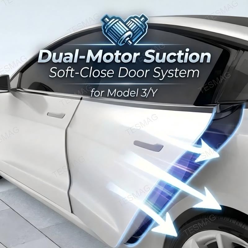 Smart Automatic Soft-Close Door Latch with Anti-Pinch for Tesla Model 3/Y