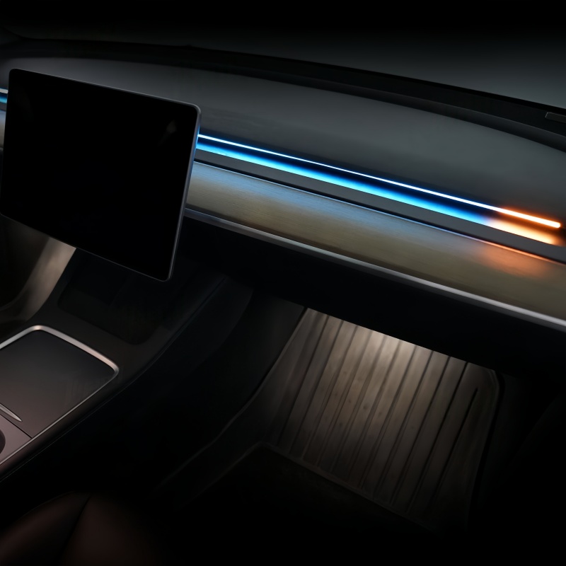 Smart BSD Ambient Lighting for Tesla Model 3/Y– Dynamic Alerts & Driving Effects