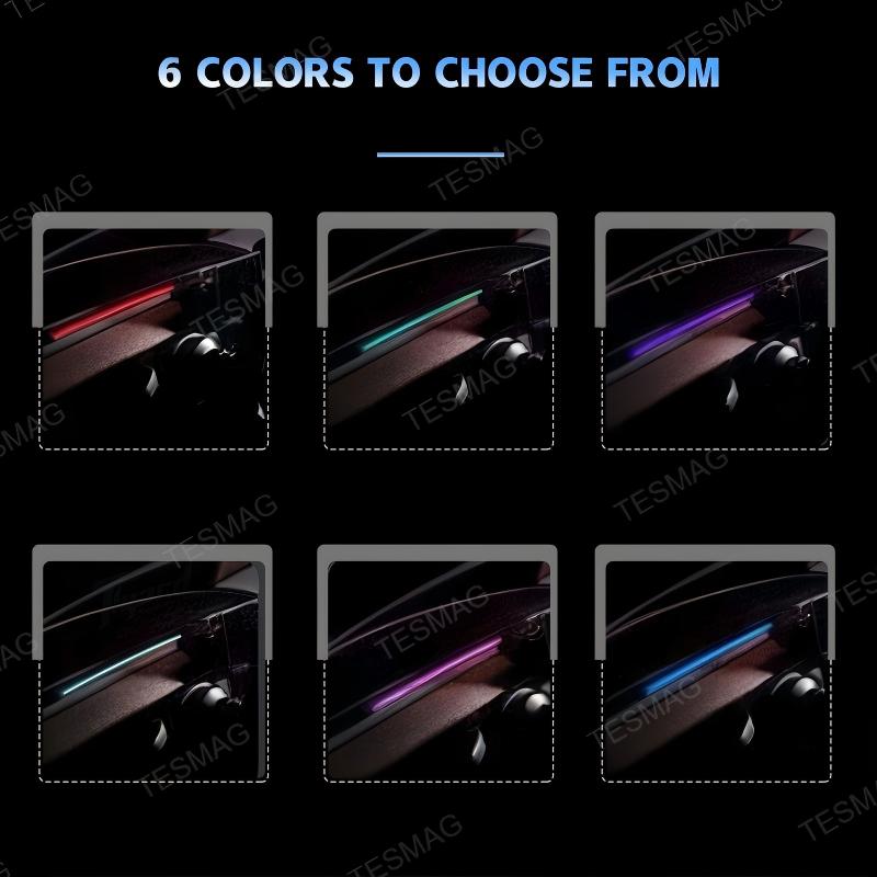 Smart BSD Ambient Lighting for Tesla Model 3/Y– Dynamic Alerts & Driving Effects