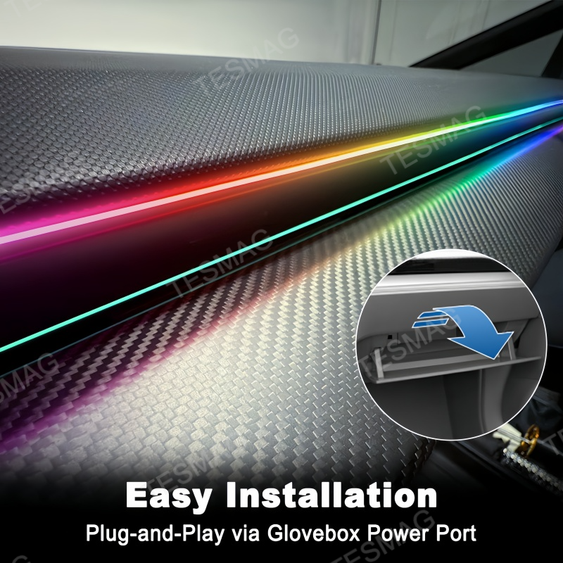 Smart Dashboard Ambient Lighting for Tesla Cybertruck