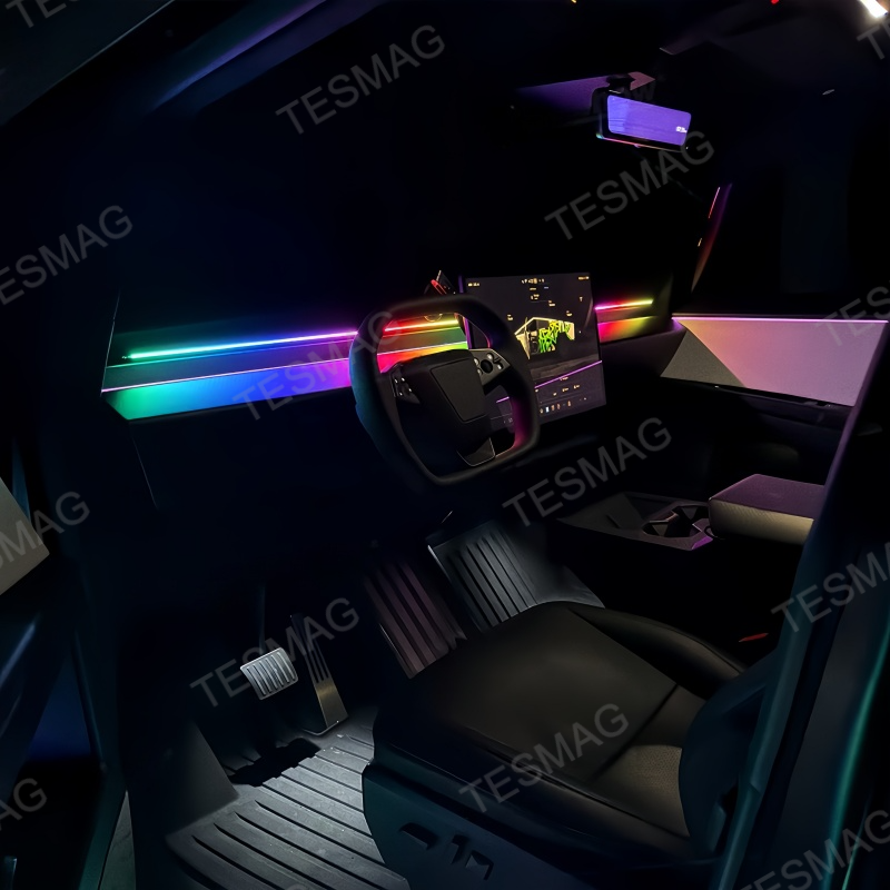 Smart Dashboard Ambient Lighting for Tesla Cybertruck