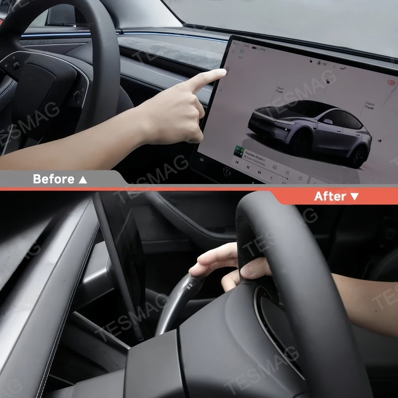 Smart Gear Shift Control Stalks with HUD Upgrade Kit for Tesla Model 3 Highland/Model Y Juniper 