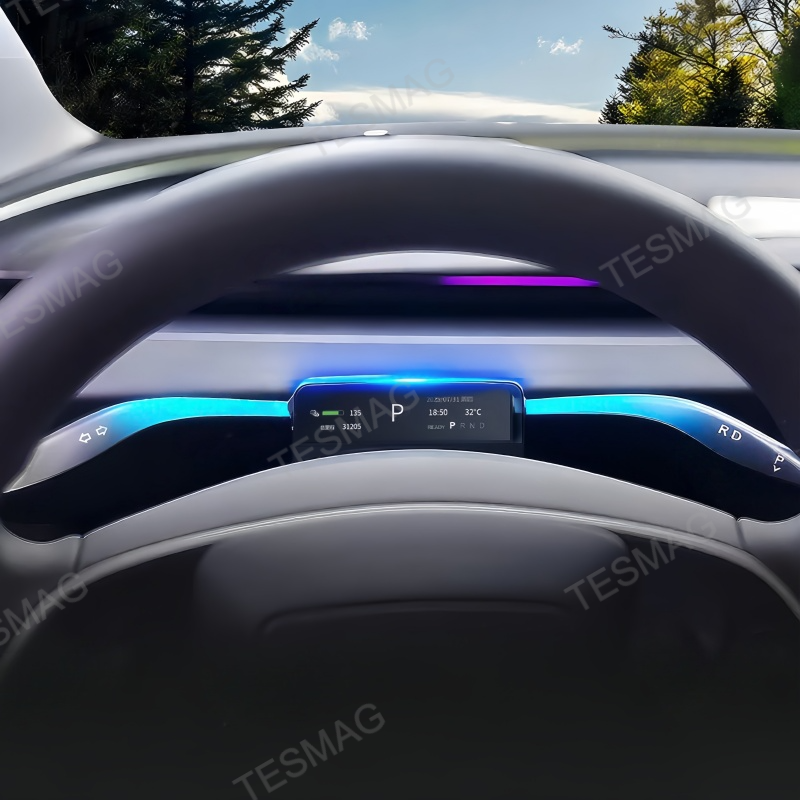 Smart Gear Shift Control Stalks with HUD Upgrade Kit for Tesla Model 3 Highland/Model Y Juniper 