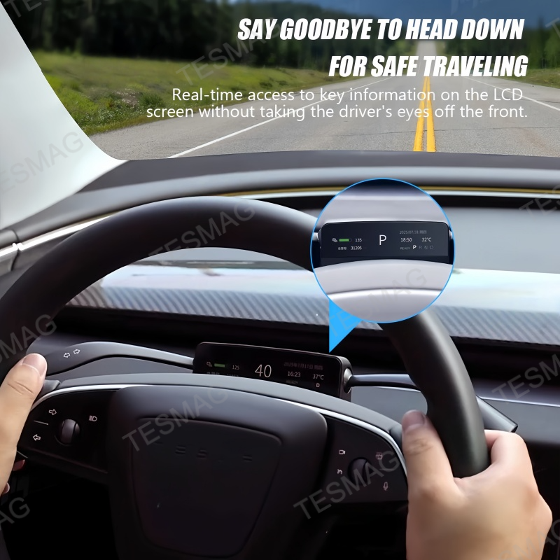 Smart Gear Shift Control Stalks with HUD Upgrade Kit for Tesla Model 3 Highland/Model Y Juniper 