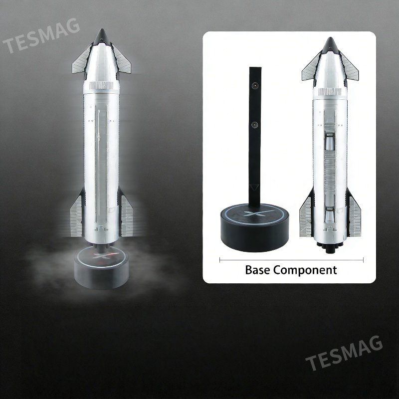 1:200 SpaceX Starship Rocket Model with Humidifier&LED Mist Flame