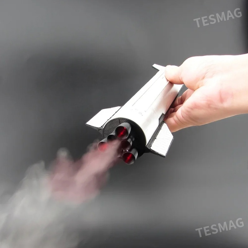 1:200 SpaceX Starship Rocket Model with Humidifier&LED Mist Flame