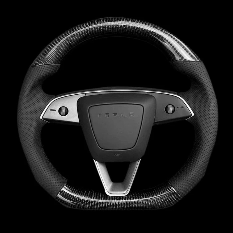 Sport Carbon Fiber Steering Wheel for Tesla Model 3 Highland