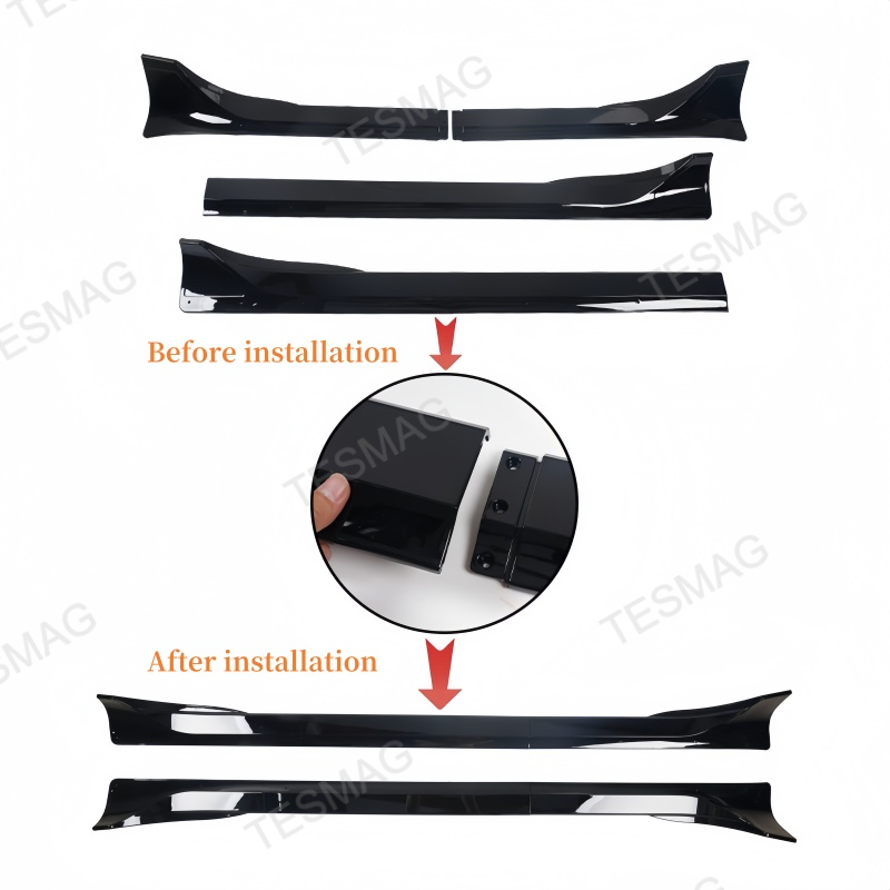 Sport Style Split-Type Side Skirts for Tesla Model Y Juniper 2025+