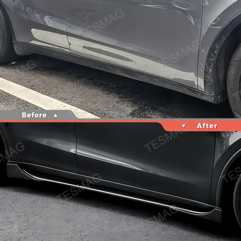 Sport Style Split-Type Side Skirts for Tesla Model Y Juniper 2025+