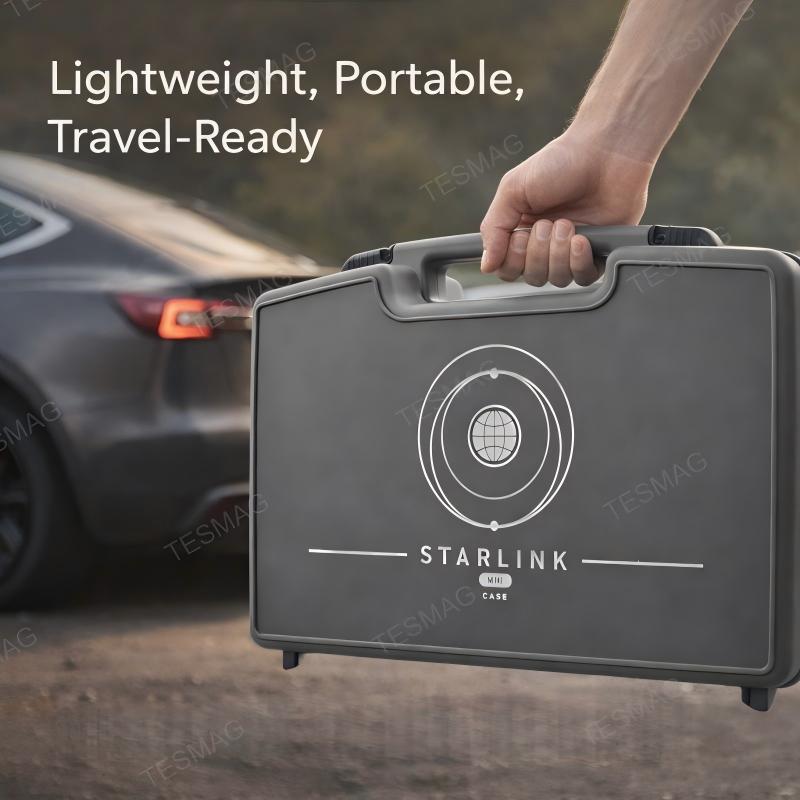 Starlink Mini Case - Sleek Protective Hard Shell Travel Bag for Tesla 