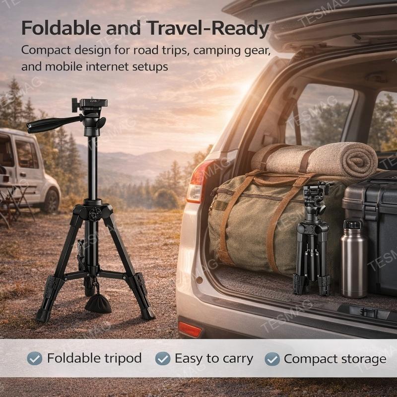 Starlink Mini Tripod Mount Kit with Adapter Base, Adjustable Portable Stand