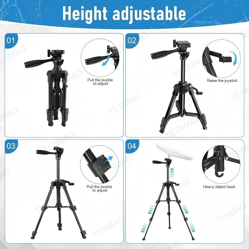 Starlink Mini Tripod Mount Kit with Adapter Base, Adjustable Portable Stand