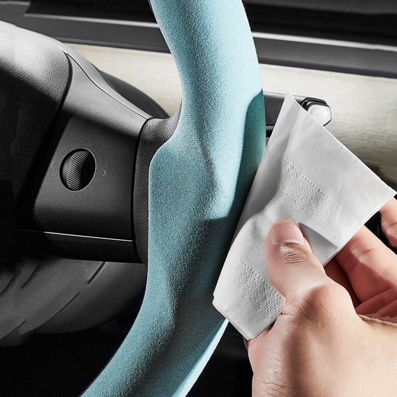 Steering Wheel Cover for Tesla Model 3/Y (2 Piece Kit)