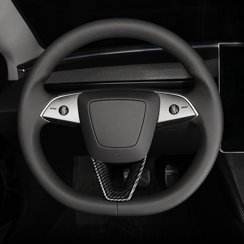 Steering wheel V-cover for Tesla Model 3 Highland