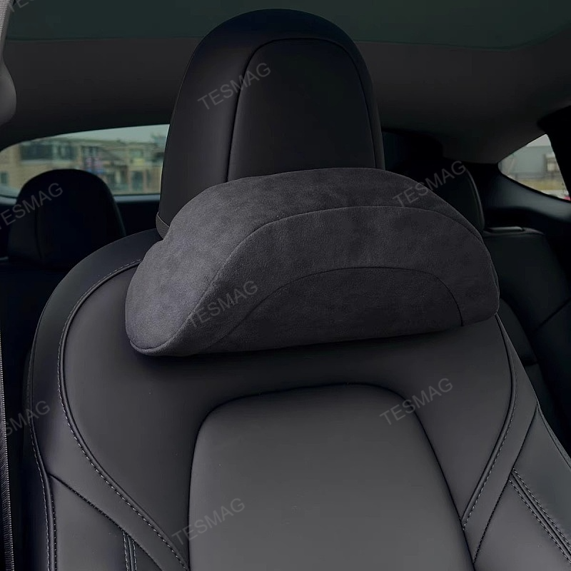 Suede Cushion and Neck Pillow for Tesla Model 3/Y/S/X