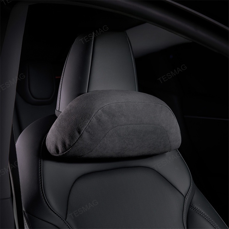 Suede Cushion and Neck Pillow for Tesla Model 3/Y/S/X 