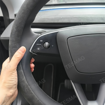 Suede Steering Wheel Cover for Tesla Model 3/Y