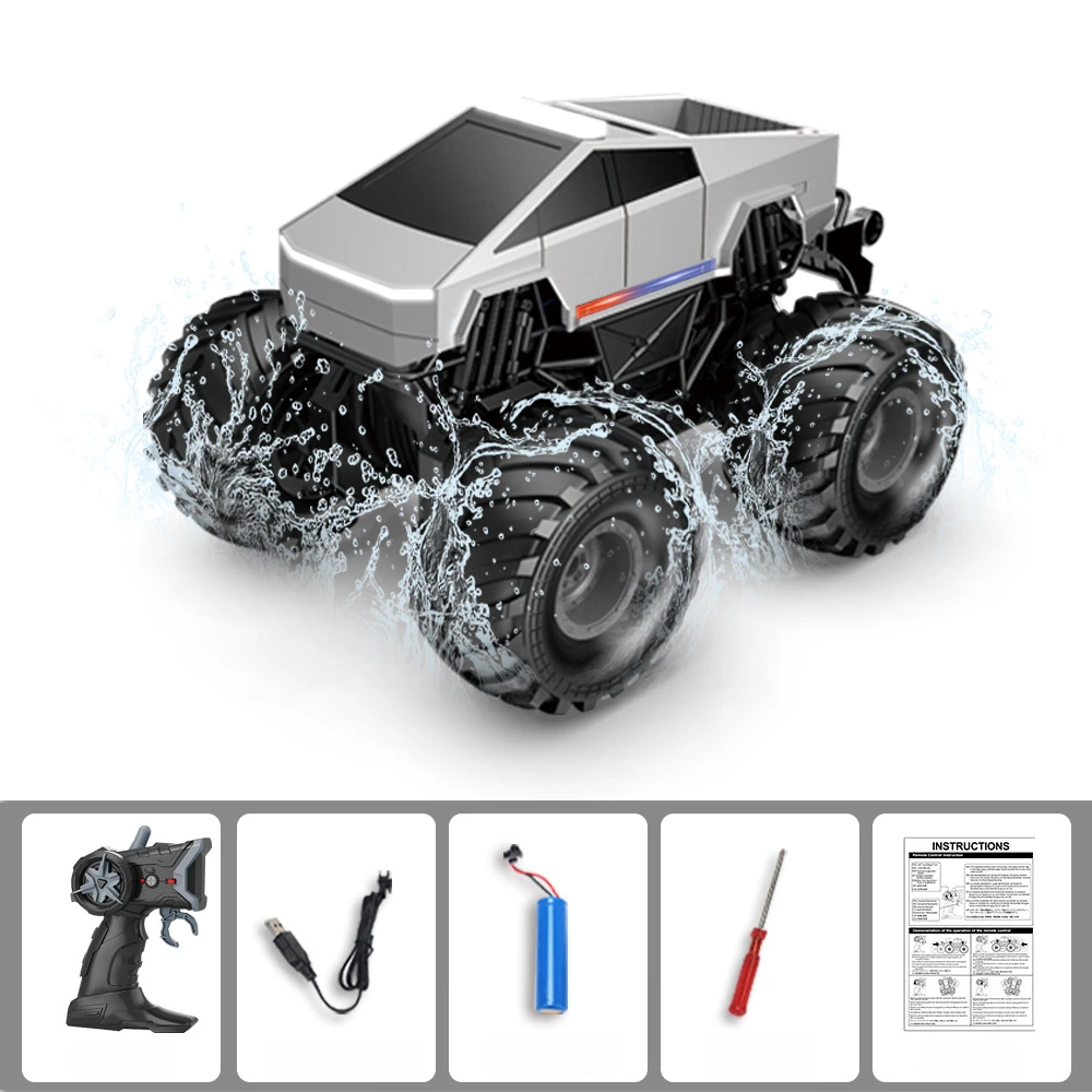 All-Terrain 1:20 Remote Control Truck with Amphibious Performance and 4WD Power