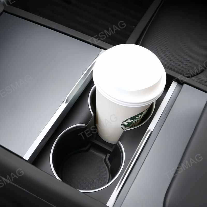 TPE Door Storage Mats and Cup Holder Liners for Tesla Model Y Juniper 2025+