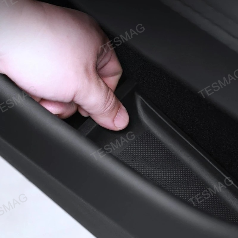 TPE Door Storage Mats and Cup Holder Liners for Tesla Model Y Juniper 2025+