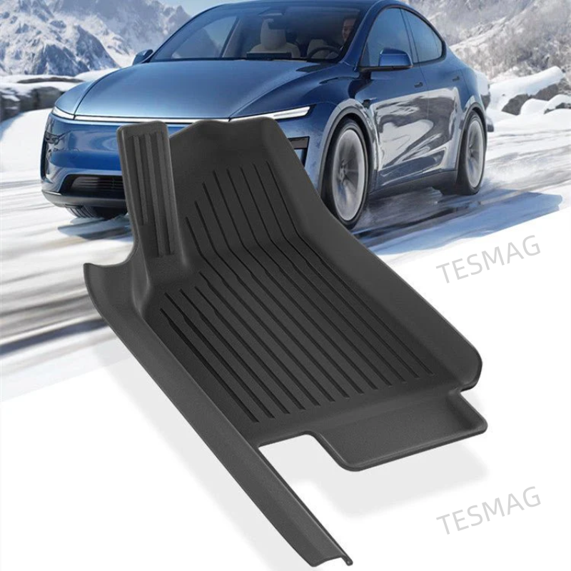 TPE Floor Mats with Door Sill Protection Strips for Tesla Model 3/Y 2023-2025