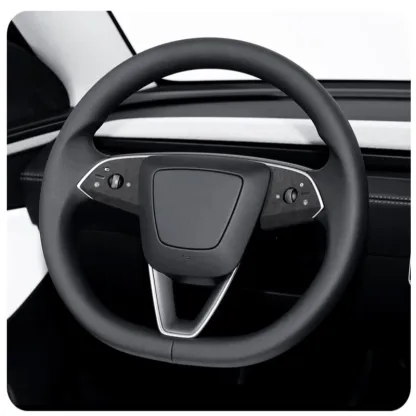 Tesla Model 3 Highland/Model Y Juniper Alcantara Steering Wheel Button Patch