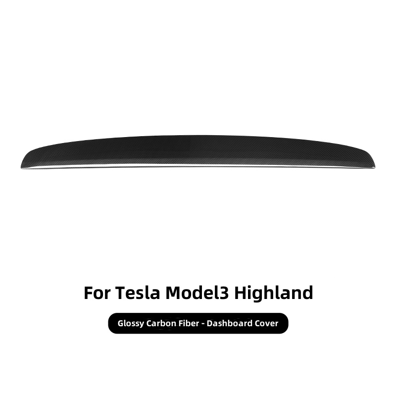 Tesla Model 3 Highland Carbon Fiber Dashboard Snap-On Patch