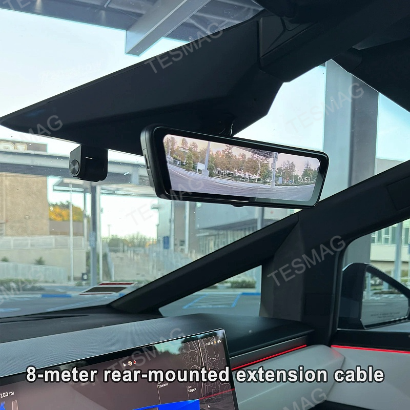 Tesla Cybertruck 8.2” Live Streaming Rear View Mirror