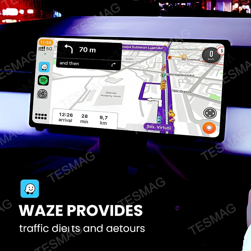 Tesla Cybertruck 9-inch Instrument Cluster Display