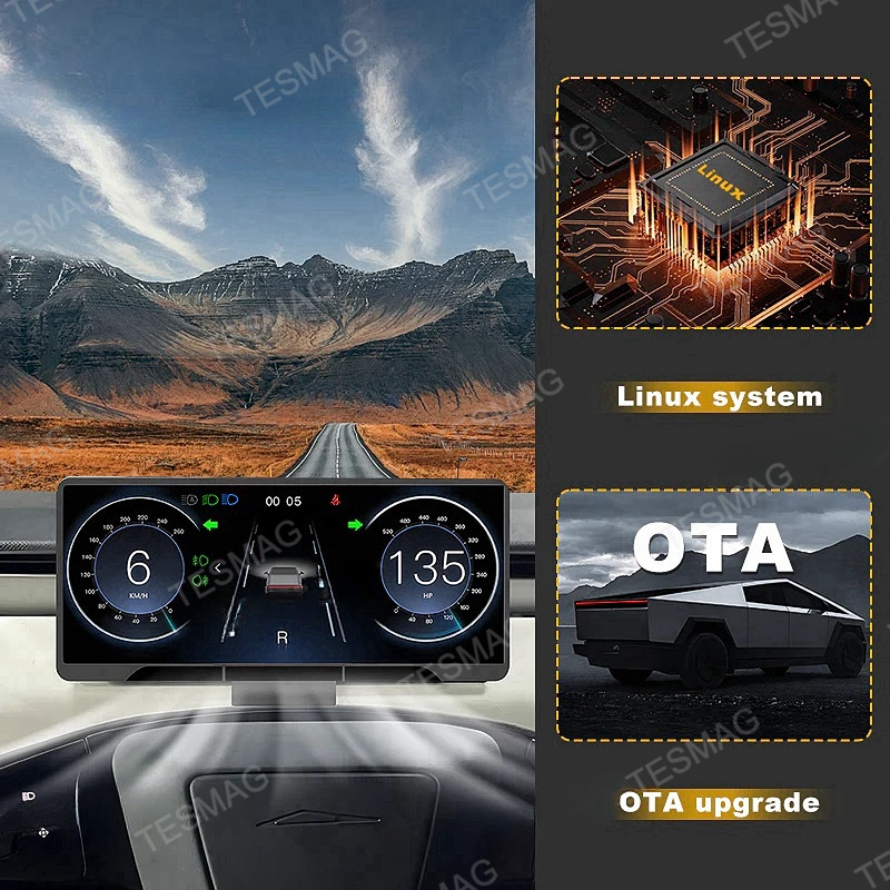 Tesla Cybertruck 9-inch Instrument Cluster Display