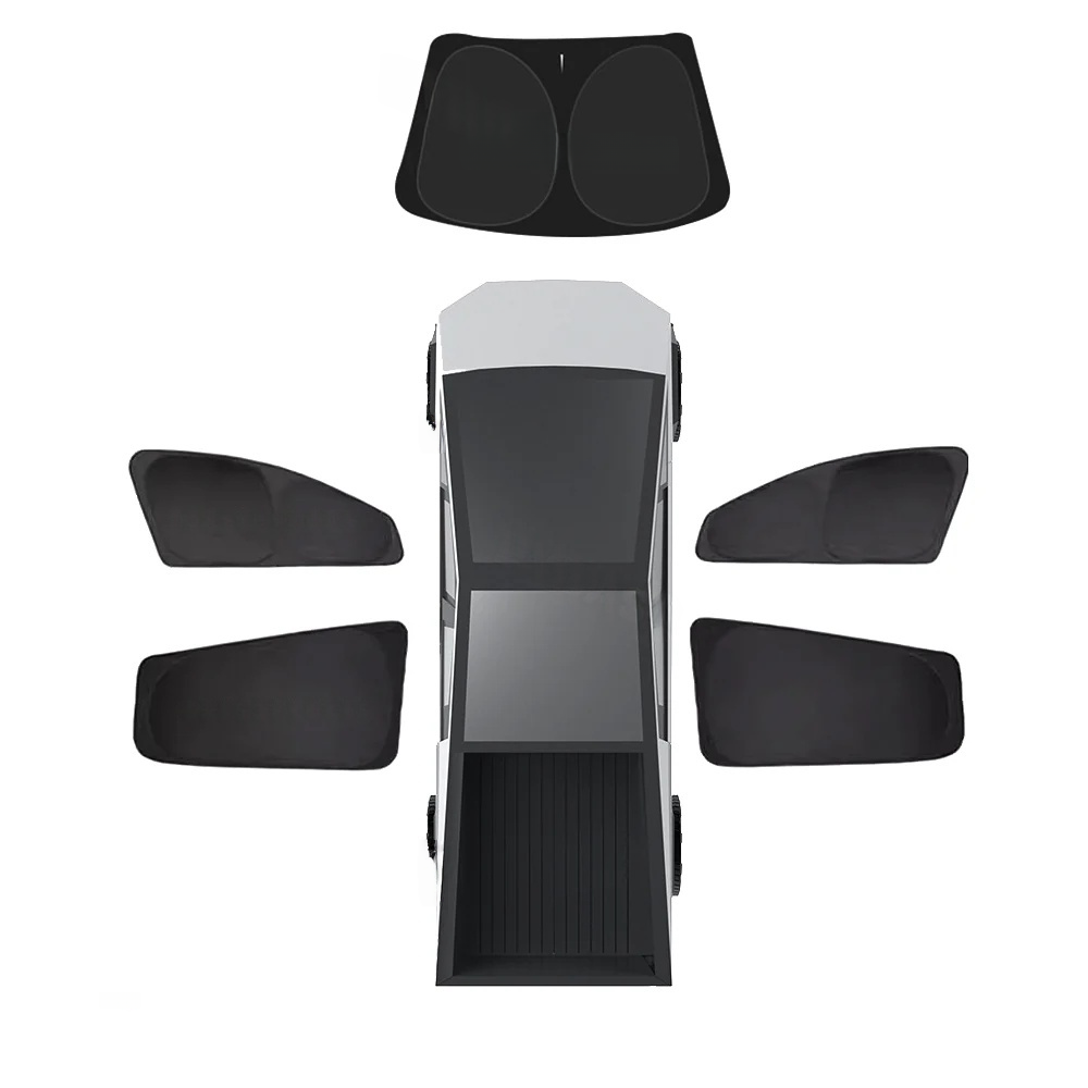Tesla Cybertruck Fits Side Window Sunshade with Windshield Privacy Shade