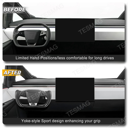 Tesla Cybertruck Heated Yoke Steering Wheel 