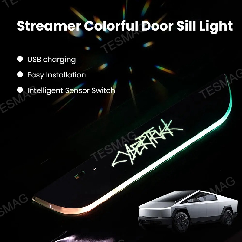 Tesla Cybertruck Illuminated Door Sill 