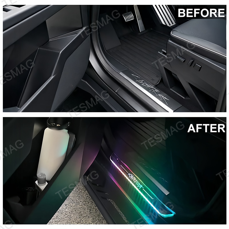 Tesla Cybertruck Illuminated Door Sill 