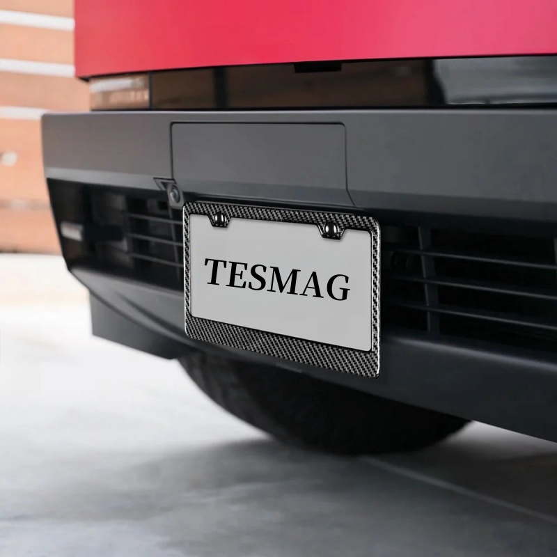 Tesla Cybertruck License Plate Frame - Real Molded Carbon Fiber
