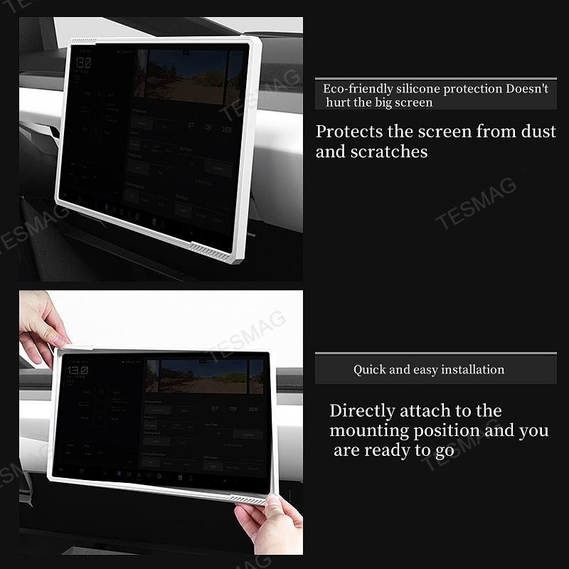 Tesla Cybertruck Silicone Screen Bezel Protectors