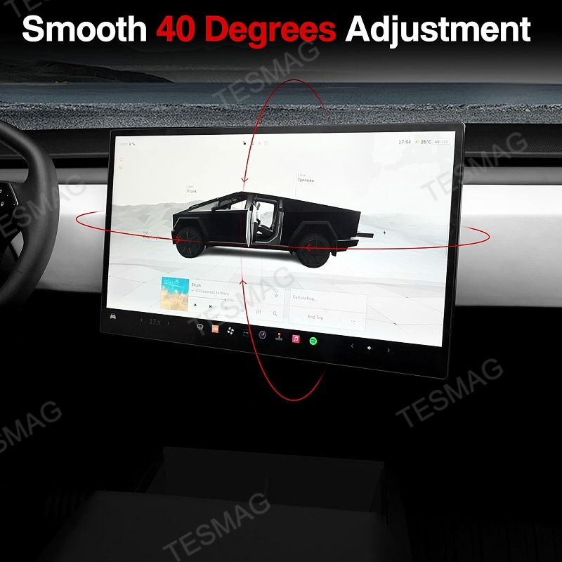 Tesla Cybertruck Swivel Screen Mount for Center Console