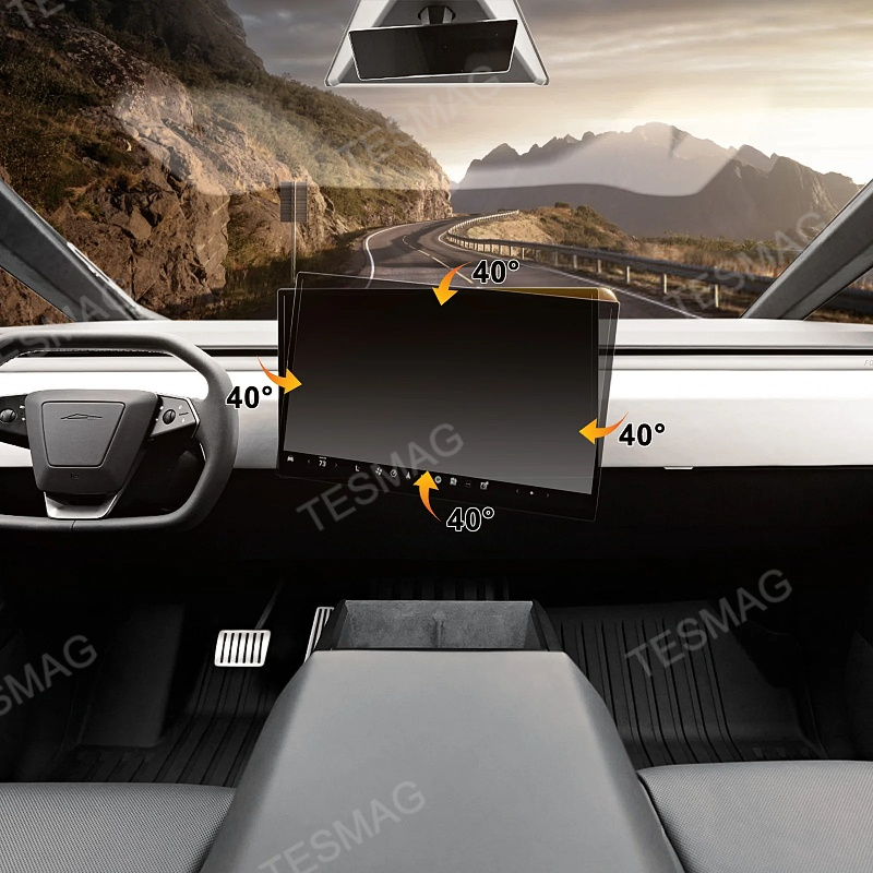 Tesla Cybertruck Swivel Screen Mount for Center Console