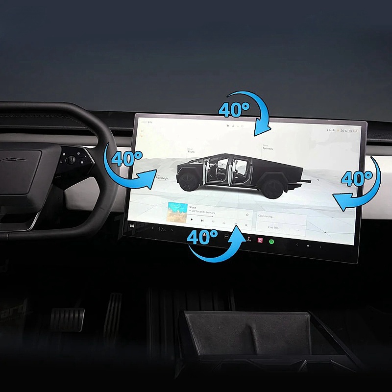 Tesla Cybertruck Swivel Screen Mount for Center Console