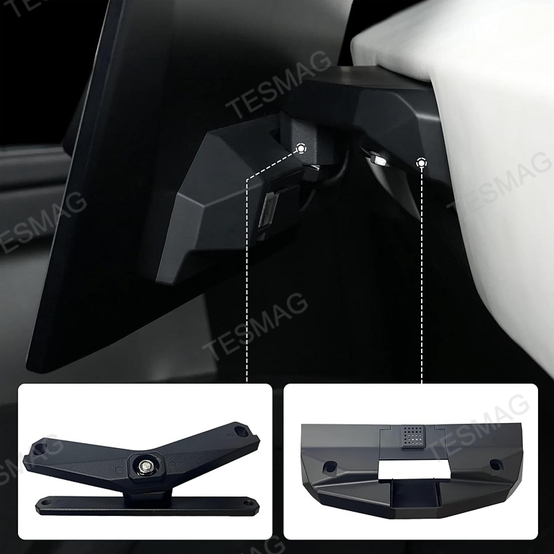 Tesla Cybertruck Swivel Screen Mount for Center Console
