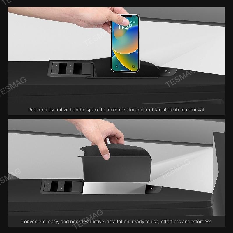 Tesla Cybertruck's Front and Rear Door Handle Organizer 